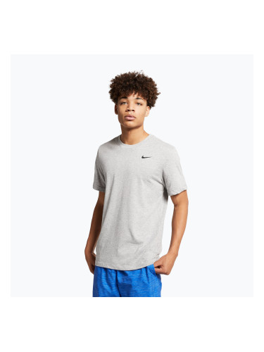Мъжка тениска Nike Dri-Fit dark grey heather/black