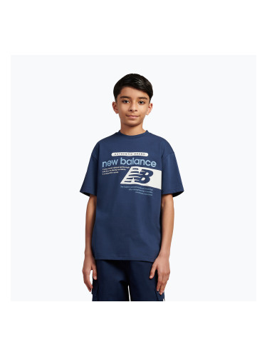 Детска тениска New Balance Authentic Brand Players Graphic Tee nb navy