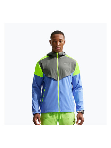 Мъжко яке за бягане Nike Impossibly Light Windrunner royal pulse/smoke grey/volt ice