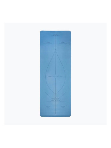 Постелка за йога Myga Alignment XL 6 mm blue
