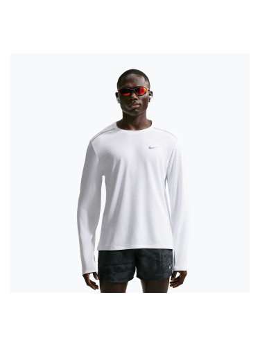 Мъжка блуза за бягане с дълъг ръкав Nike Miler Dri-Fit UV white