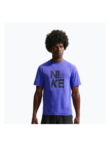 Мъжка тренировъчна тениска Nike Hyverse Dri-Fit Persian violet/black