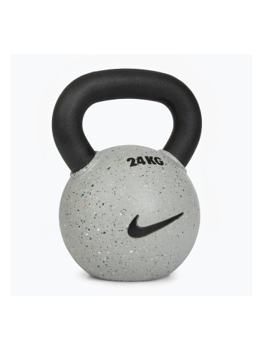 Кетълбел Nike Strength Rubber Coated 24kg smoke grey