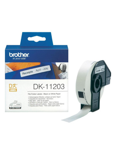 Етикети Brother DK-11203 17мм/87мм 300бр