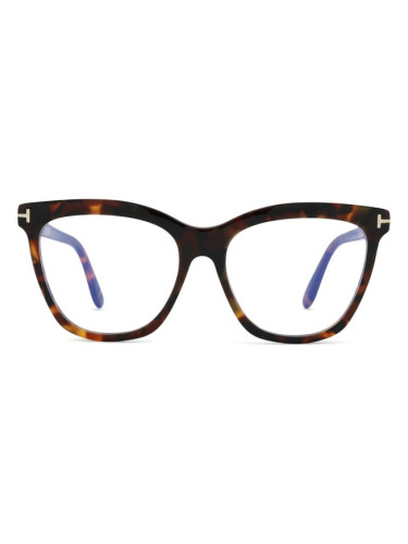 Tom Ford FT6042-B 052 54 - диоптрични очила, квадратна, дамски, кафяви