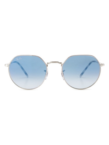Ray-Ban Jack RB3565 003/3F - кръгла слънчеви очила, unisex, сребърни
