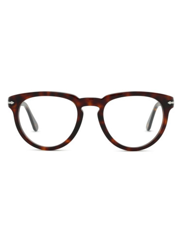 Persol 0PO3377V 24 52 - диоптрични очила, кръгла, unisex, кафяви
