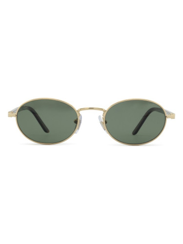 Persol PO1018S 515/58 52 - правоъгълна слънчеви очила, unisex, златни, поляризирани
