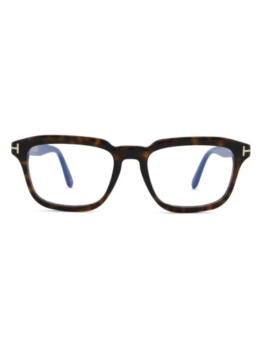 Tom Ford FT6032-B 052 54 - диоптрични очила, правоъгълна, дамски, кафяви