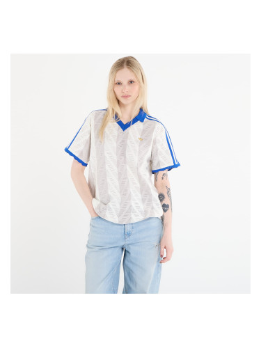 Тениска adidas Short-Sleeve Polo Tee Off White/ Chalk Pearl L