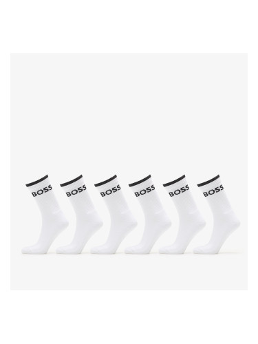 Чорапи Hugo Boss 6-Pack QS Stripe CC Socks White 39-42
