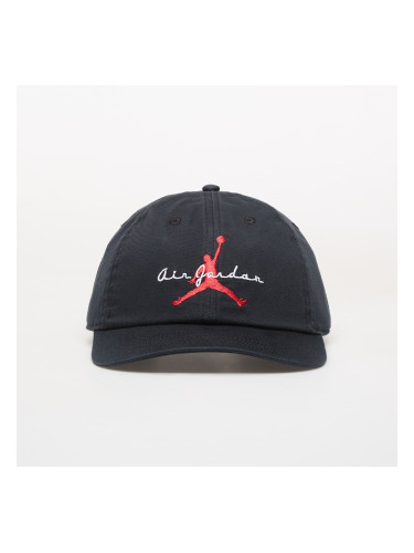 Шапка Jordan Club Cap Unstructured Adjustable Hat Black/ White/ University Red S/M