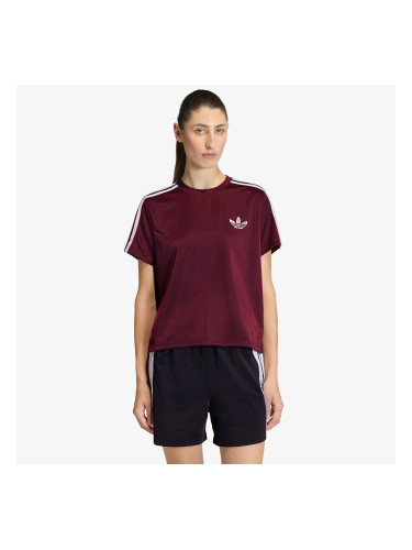 Тениска adidas Firebird T-Shirt Maroon/ Off White L