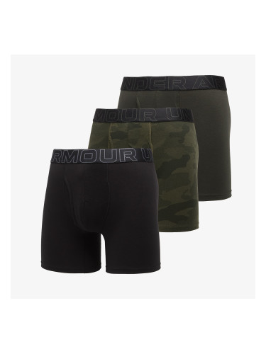 Боксерки Under Armour Performance Cotton Print 6in 3-Pack Black L