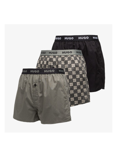 Боксерки Hugo Boss Woven Boxer 3-Pack Black L
