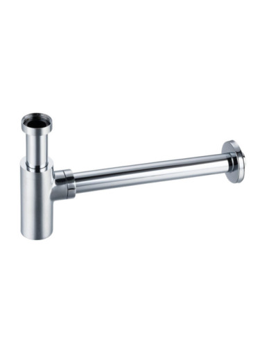 Кръгъл месингов сифон за мивка Balneo Хром