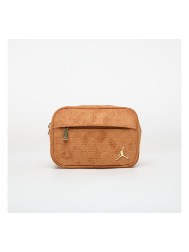 Чанта Jordan Jam Suede Monogram Camera Bag Cognac Universal
