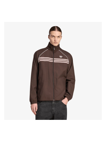 Суитшърт adidas Chest Stripes Track Top Aurora Coffee L