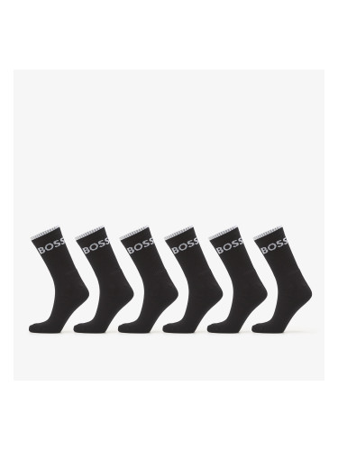 Hugo Boss 6-Pack QS Stripe CC Socks Black 39-42
