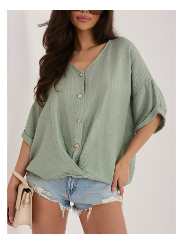 Дамска блуза в цвят каки