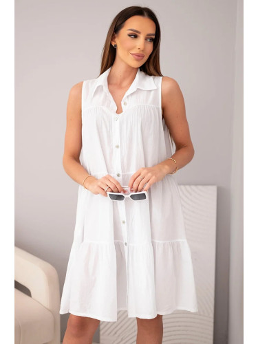 Дамска рокля-риза без ръкави