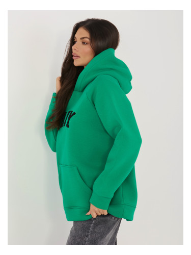 Тъмнозелен оувърсайз суитчър