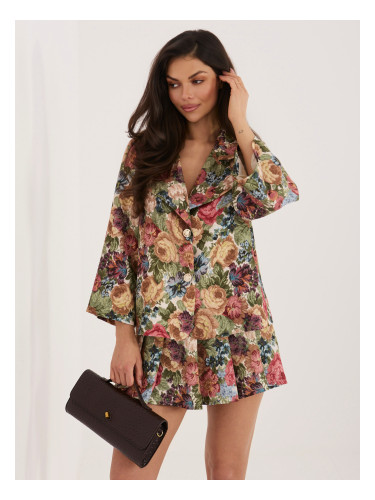 Късо зелено дамско яке