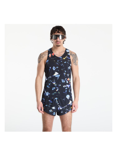 Nike AeroSwift Glam Men's Dri-FIT ADV Running Singlet Black/ Laser Orange L