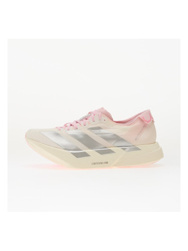 Сникърси adidas Adizero Adios Pro 4 Core White/ Silver Met./ Clear Pink EUR 37 1/3