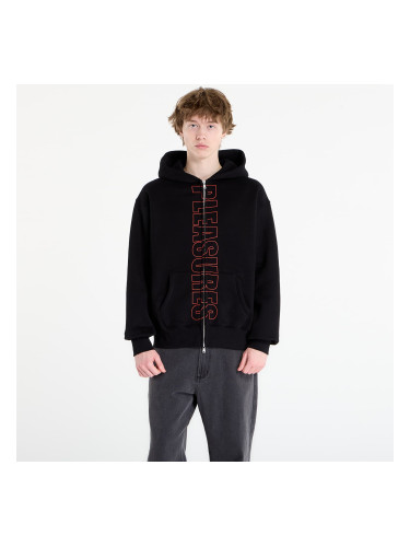 Суитшърт PLEASURES Impact Zip Hoodie Black S