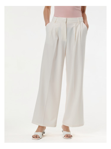 Кремави дамски широки панталони ORSAY