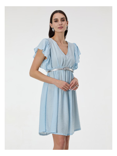Светлосиня дамска рокля ORSAY с V-образно деколте