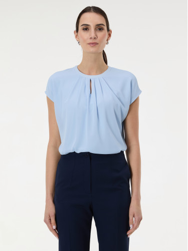 Светлосиня дамска тениска с къс ръкав ORSAY