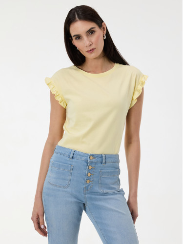 Yellow Women's Short Sleeve T-Shirt ORSAY - Women's
