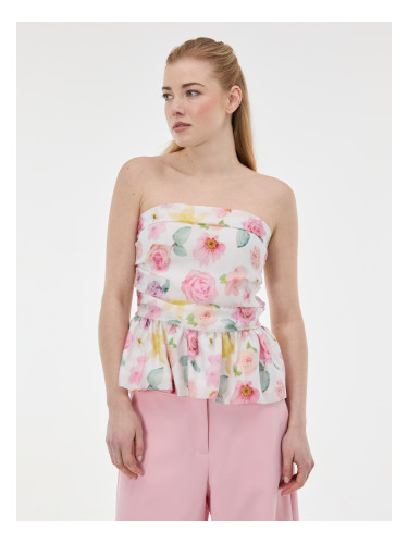 Розов дамски топ без презрамки ORSAY