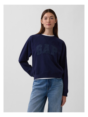 Дамски суитшърт GAP с лого и голям размер