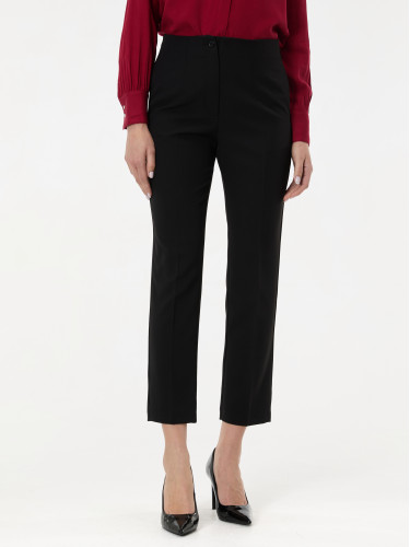 Черни дамски прави панталони ORSAY