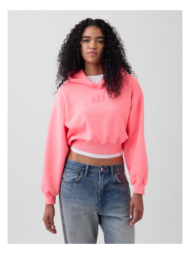 Суитшърт GAP Oversize Crop с лого VintageSoft