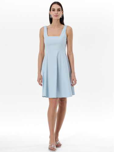 Светлосиня дамска рокля до коляното ORSAY