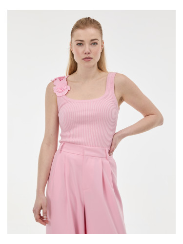 Светлорозов дамски потник с апликация ORSAY