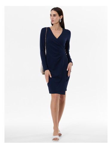 Тъмносиня рокля тип „калъф“ ORSAY