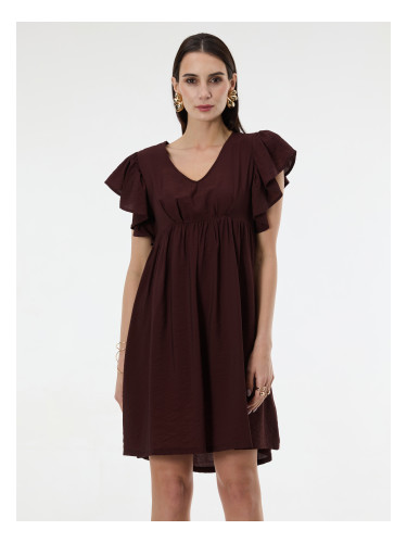 Тъмнокафява дамска рокля до коляното ORSAY