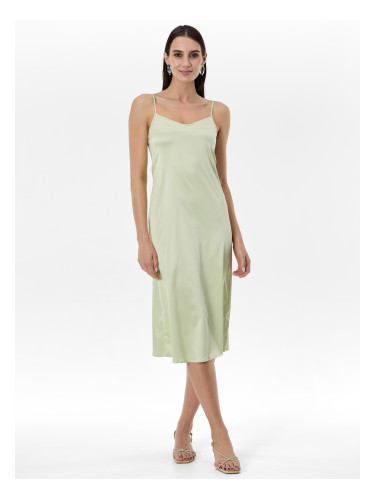 Светлозелена дамска рокля с презрамки ORSAY