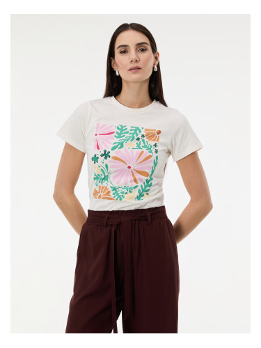 White Women's T-Shirt with ORSAY Print - Women's