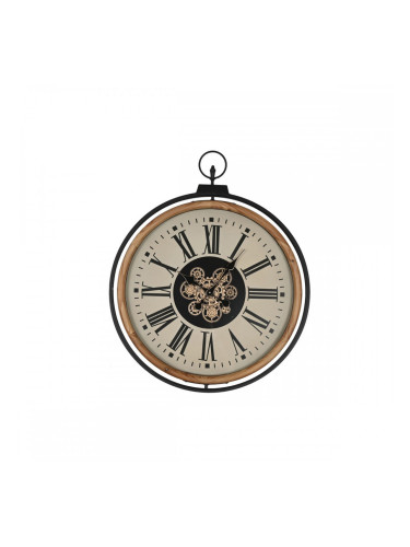 Стенен часовник Home ESPRIT Естествен Метал бор 74 x 9 x 91 cm