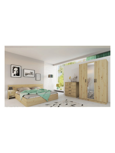 Спален комплект Модел 7000 за матрак 160/200, Дъб артисан