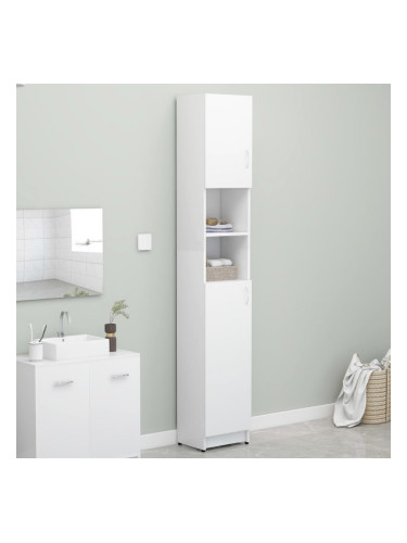 Sonata Шкаф за пералня, бял, 32x25,5x190 см, ПДЧ