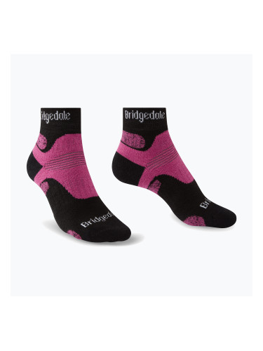 Дамски туристически чорапи Bridgedale Hike Midweight Performance Ankle black/pink