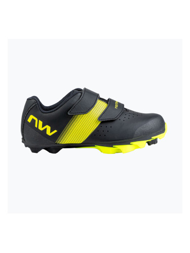 Детски MTB велосипедни обувки Northwave Hammer Junior black/yellow fluo