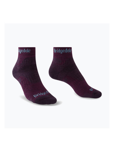 Дамски туристически чорапи Bridgedale Hike Midweight Performance Ankle dark purple